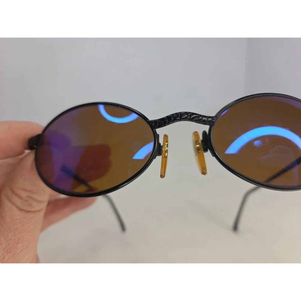Vintage Men’s Revo 1111 /011 Python Sunglasses Black Python Pattern Frame